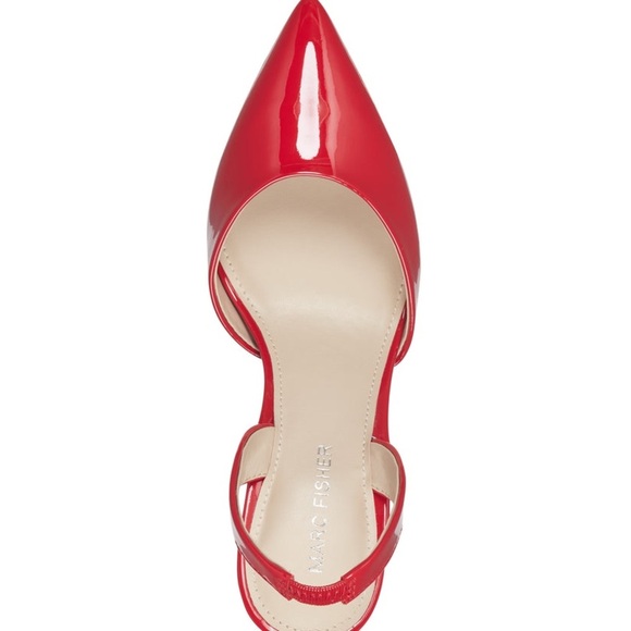 Marc Fisher Hadya Slingback Pump in Red Size 8 - Picture 5 of 11